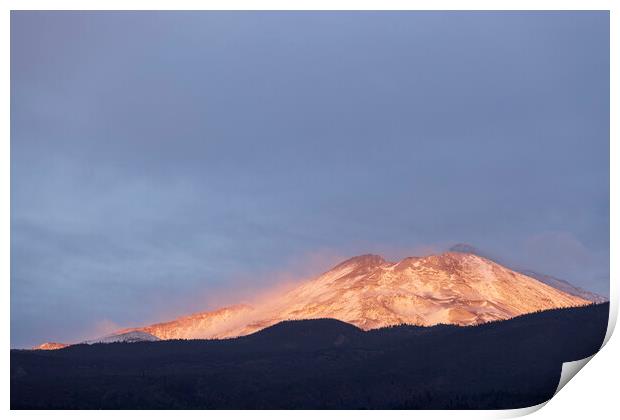 Mount Teide at dusk, Tenerife Print by Phil Crean