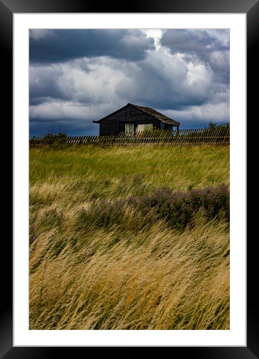 Stormy Shed Framed Mounted Print by Glen Allen