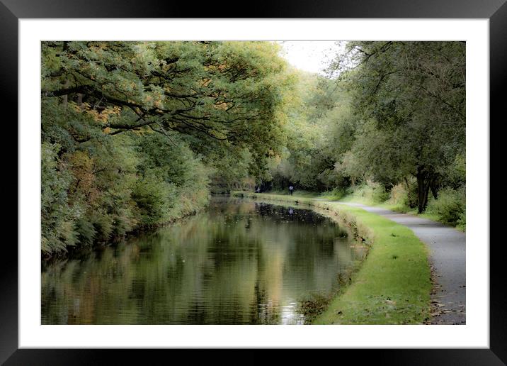 Canal Scene Framed Mounted Print by Glen Allen