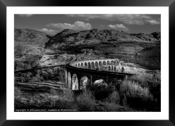 Glenfinnan Viaduct Framed Mounted Print by phil pace