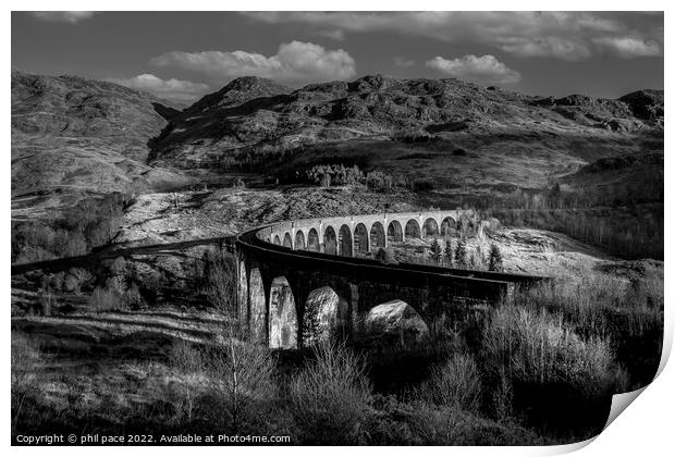Glenfinnan Viaduct Print by phil pace