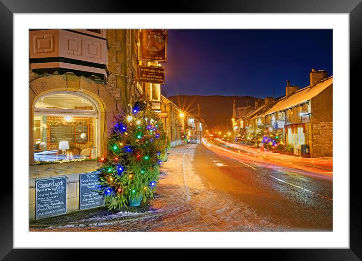 Christmas in Castleton Framed Mounted Print by Darren Galpin