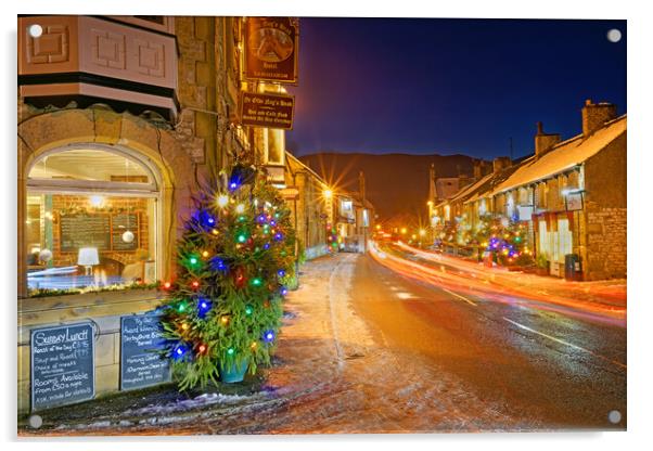 Christmas in Castleton Acrylic by Darren Galpin