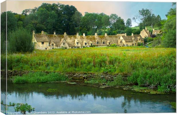 Arlington Row Cotswolds  Canvas Print by Alison Chambers