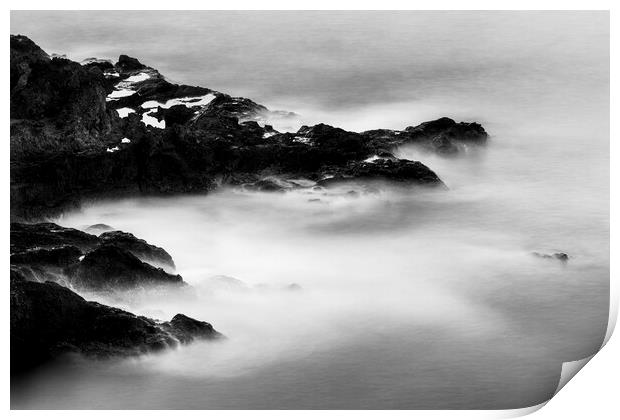 Rocky coastline Tenerife Print by Phil Crean