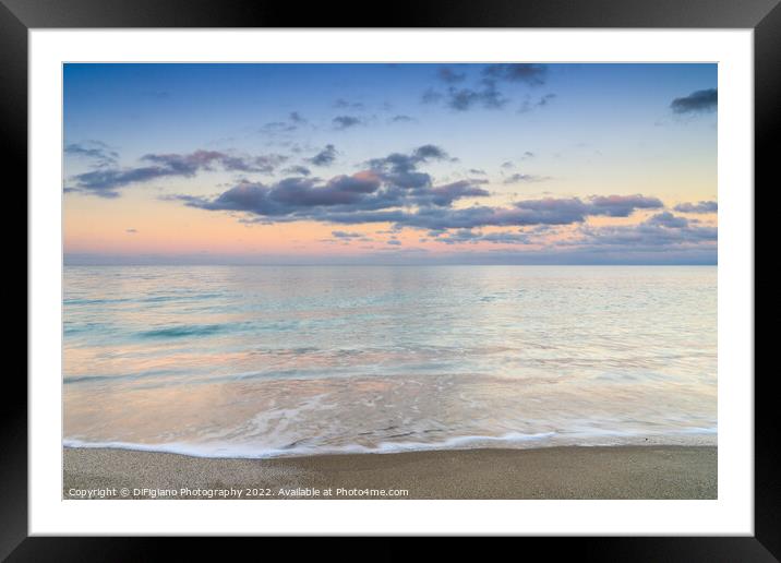 Fiume Santo Sunset Framed Mounted Print by DiFigiano Photography