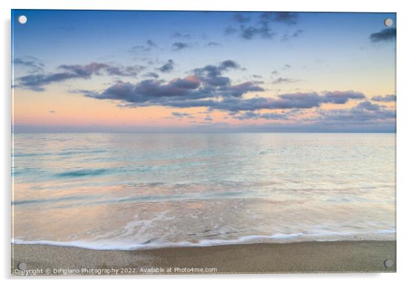 Fiume Santo Sunset Acrylic by DiFigiano Photography