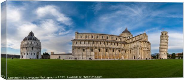 Pisa Panorama Canvas Print by DiFigiano Photography