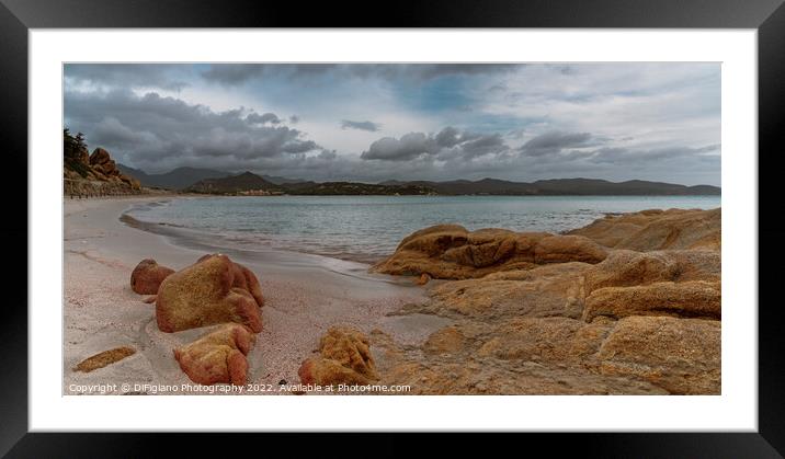 Porto Giunco Beach Framed Mounted Print by DiFigiano Photography