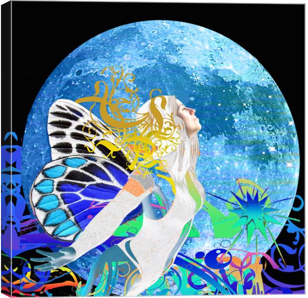 Moon Fairy Canvas Print by Matthew Lacey