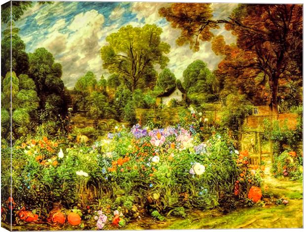 Wildflower Haven Canvas Print by Roger Mechan