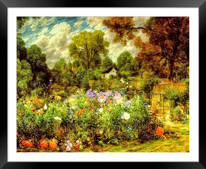 Wildflower Haven Framed Mounted Print by Roger Mechan