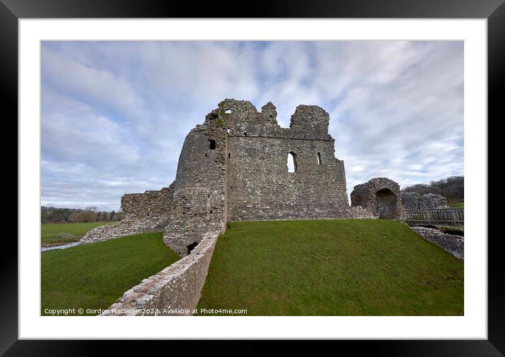 Ogmore Castle, Bridgend, Wales Framed Mounted Print by Gordon Maclaren