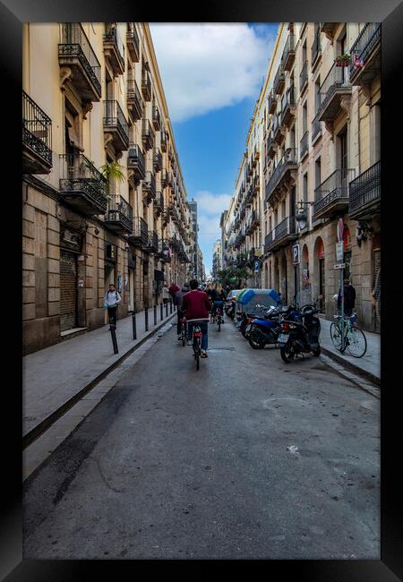 A Barcelona Street Framed Print by Glen Allen