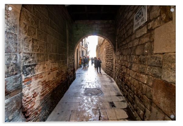 Barcelona Archway Acrylic by Glen Allen