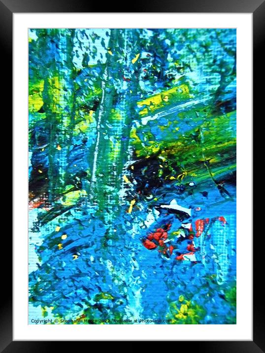Abstract 539 Framed Mounted Print by Stephanie Moore