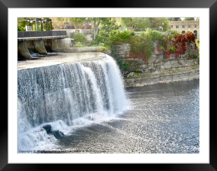 Rideau Falls Framed Mounted Print by Stephanie Moore