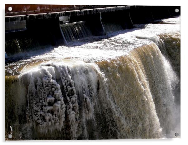 Rideau Falls Ottawa, ON Acrylic by Stephanie Moore