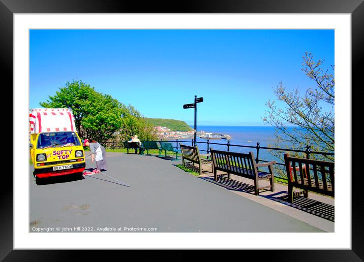 Esplanade view of Scarborough Yorkshire. Framed Mounted Print by john hill