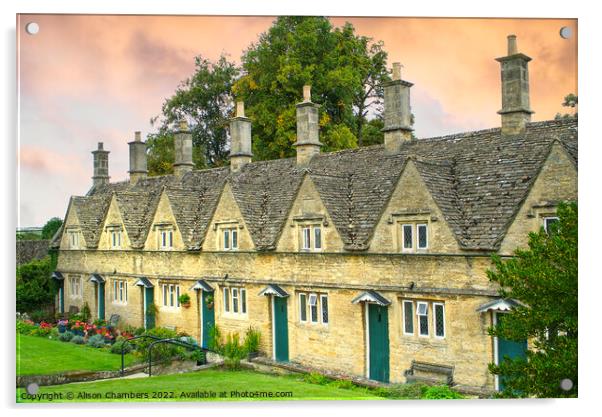 Chipping Norton Almshouses Acrylic by Alison Chambers