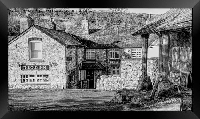 The Old Inn Widecombe-in-the-Moor Framed Print by Peter F Hunt