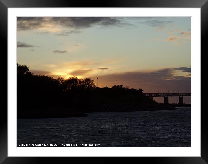 Malmö Sunset Framed Mounted Print by Sarah Osterman