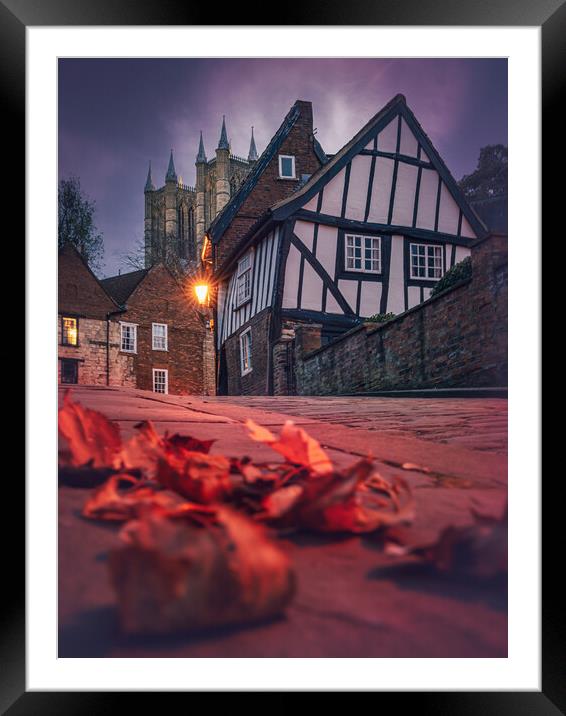 The crooked house Lincoln  Framed Mounted Print by Andrew Scott