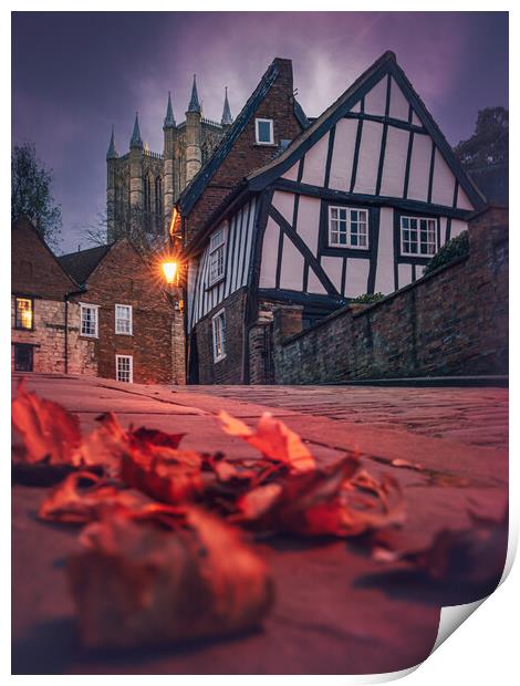The crooked house Lincoln  Print by Andrew Scott
