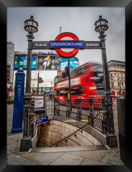 Picaddilly Circus London  Framed Print by Andrew Scott