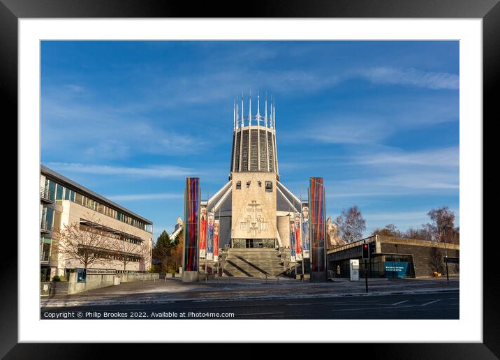 Liverpool Metropolitan Cathedral of Christ the King Framed Mounted Print by Philip Brookes