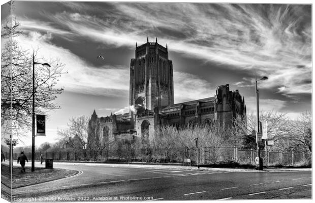 Liverpool Anglican Cathedral Canvas Print by Philip Brookes