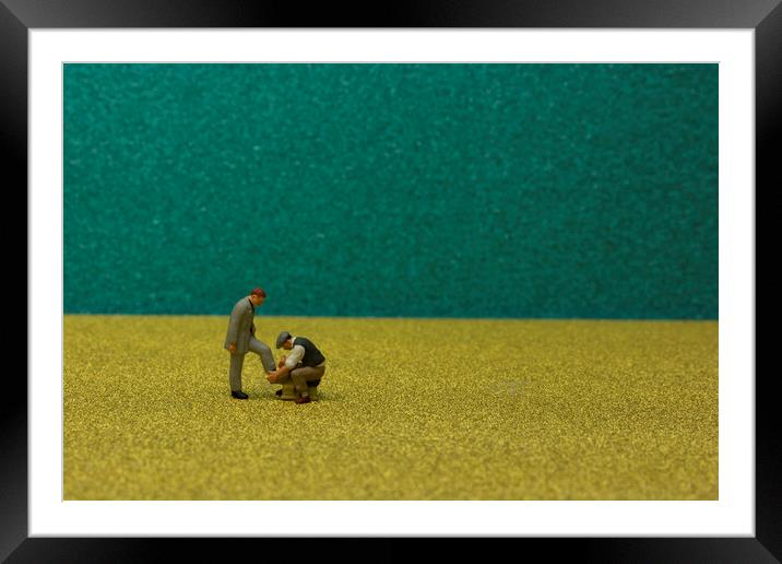 The Caring Shoeshine Boy Framed Mounted Print by Steve Purnell
