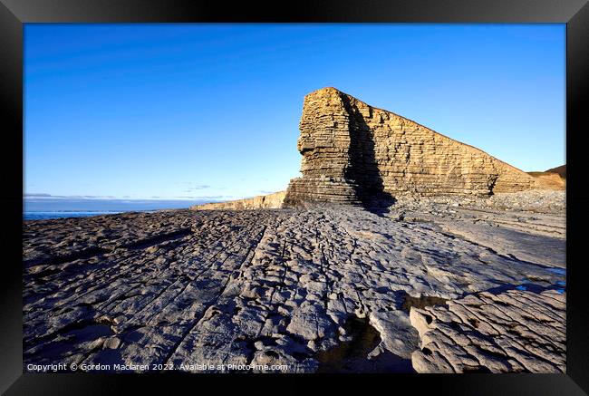 Nash Point on the Glamorgan Heritage Coast Framed Print by Gordon Maclaren