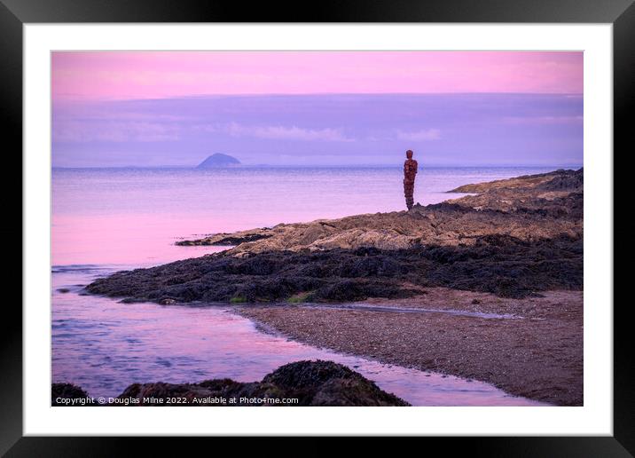 GRIP, Saddell Bay, Kintyre Framed Mounted Print by Douglas Milne