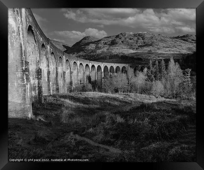 Glenfinnan Viaduct  Framed Print by phil pace