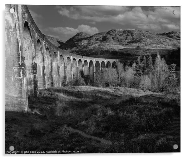 Glenfinnan Viaduct  Acrylic by phil pace