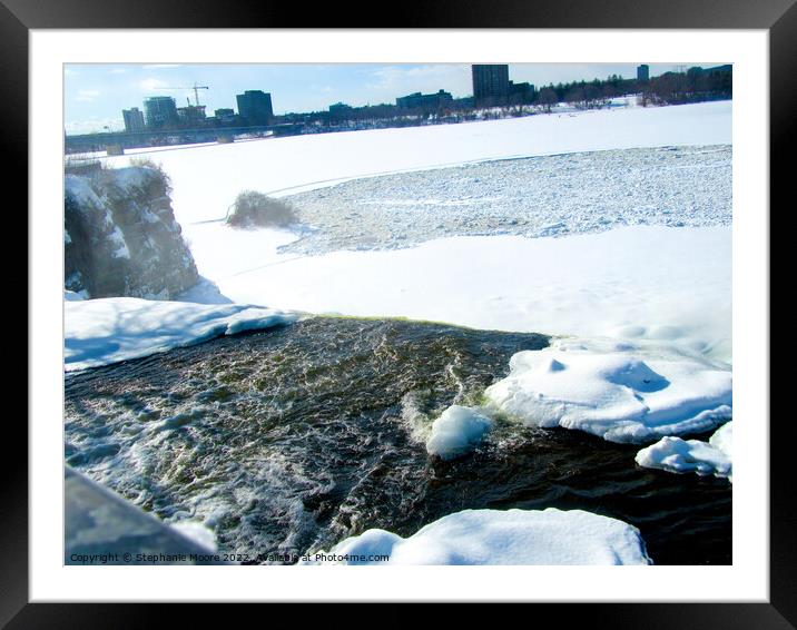 The Rideau Falls Framed Mounted Print by Stephanie Moore