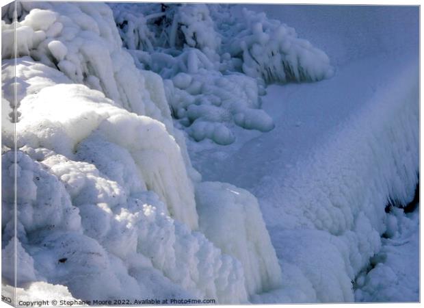 Lots of Ice Canvas Print by Stephanie Moore