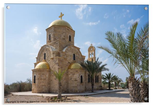 John the Baptist Greek Orthodox Church in Al Maghtas Acrylic by Dietmar Rauscher