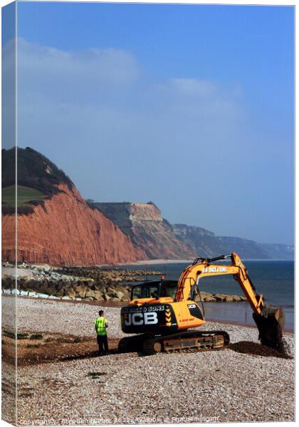 Uncovering Secrets of the Jurassic Coast Canvas Print by Stephen Hamer