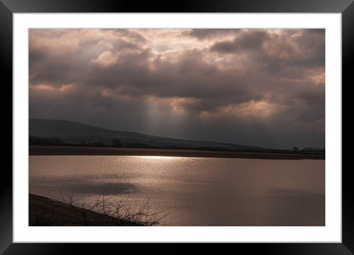 Ominous Clouds Framed Mounted Print by Sally Wallis