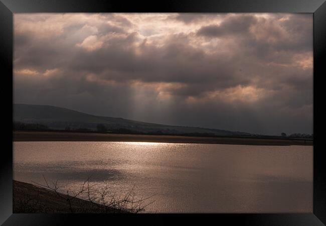 Ominous Clouds Framed Print by Sally Wallis