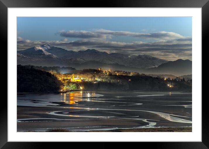 Portmeirion at Night Framed Mounted Print by Rory Trappe
