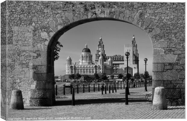 Salthouse Dock Archway Liverpool Canvas Print by Bernard Rose Photography