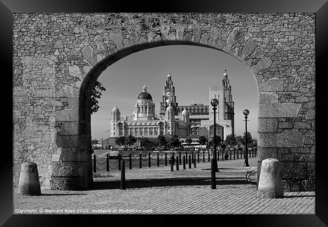Salthouse Dock Archway Liverpool Framed Print by Bernard Rose Photography
