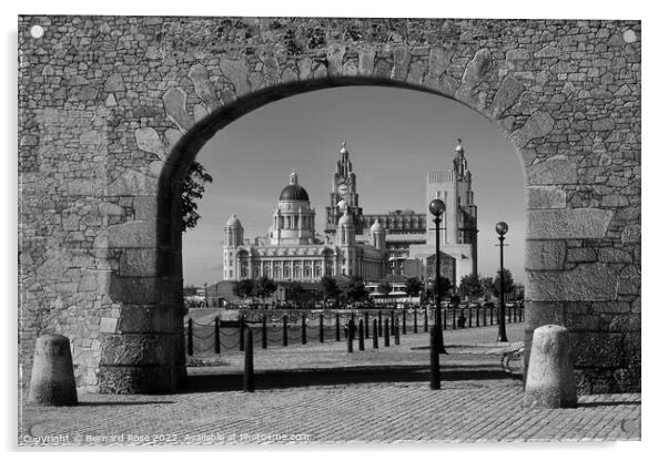 Salthouse Dock Archway Liverpool Acrylic by Bernard Rose Photography