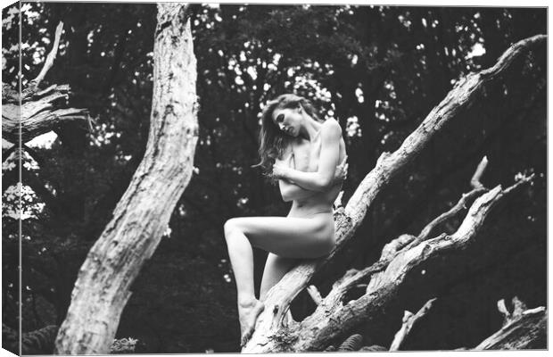 Hiraeth 128 Suzzi - Landscape Art Nude  Canvas Print by Henry Clayton