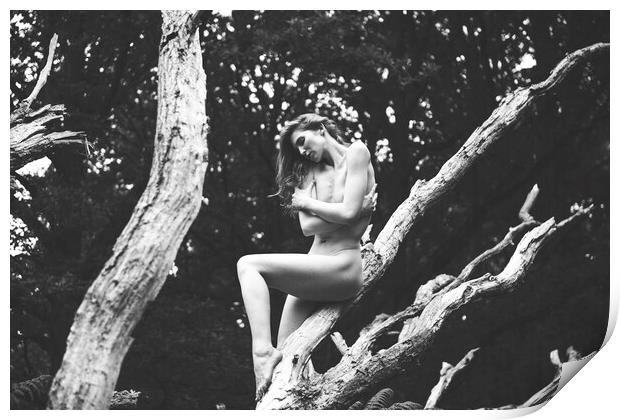 Hiraeth 128 Suzzi - Landscape Art Nude  Print by Henry Clayton