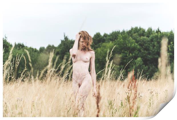 Hiraeth 037 Suzzi - Landscape Art Nude  Print by Henry Clayton