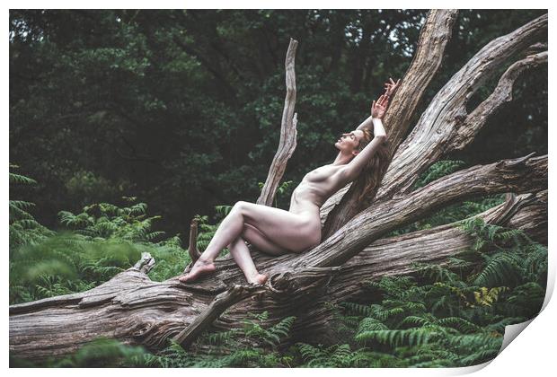 Hiraeth 037 Suzzi - Landscape Art Nude  Print by Henry Clayton